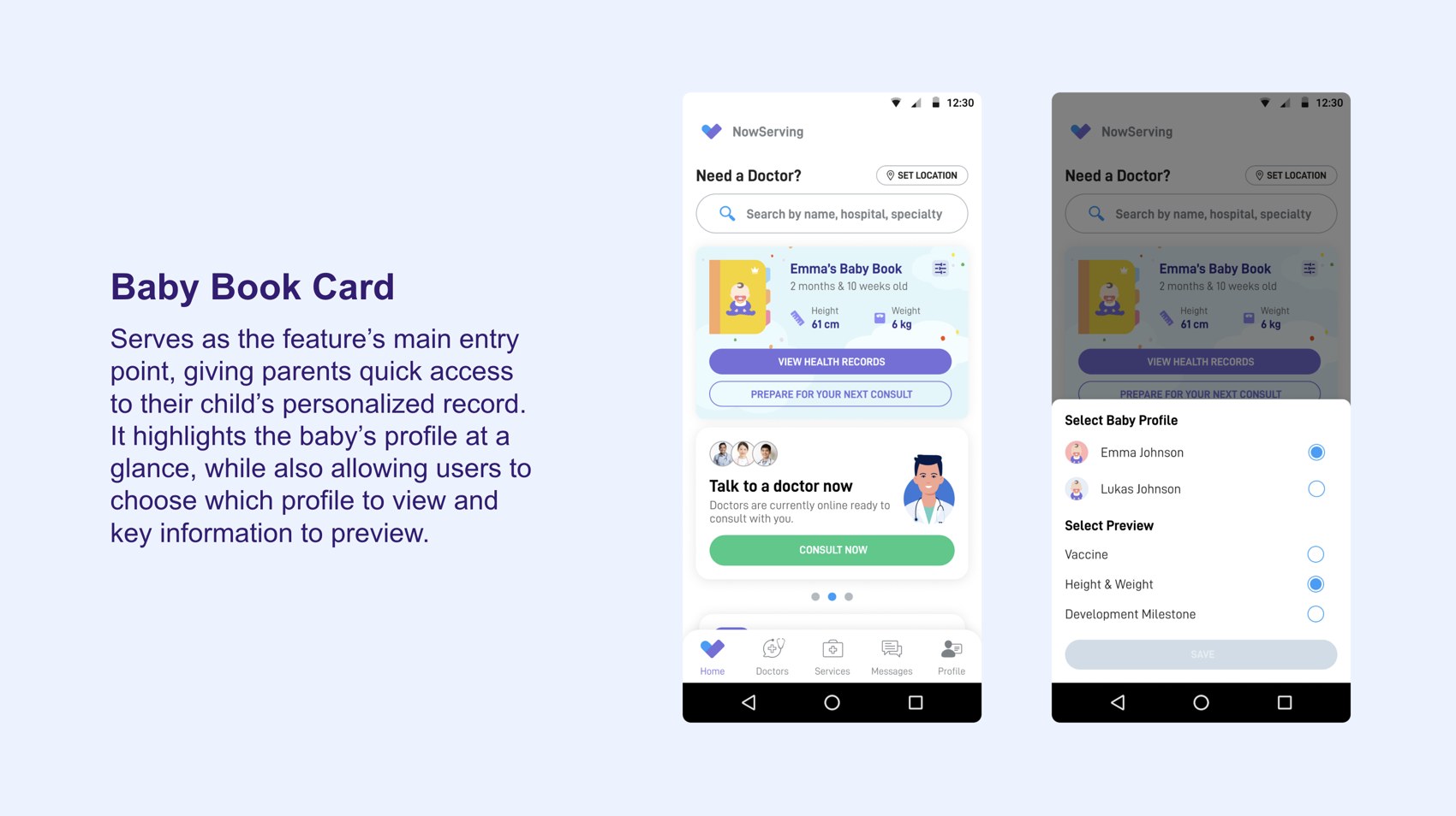 Baby Book Card