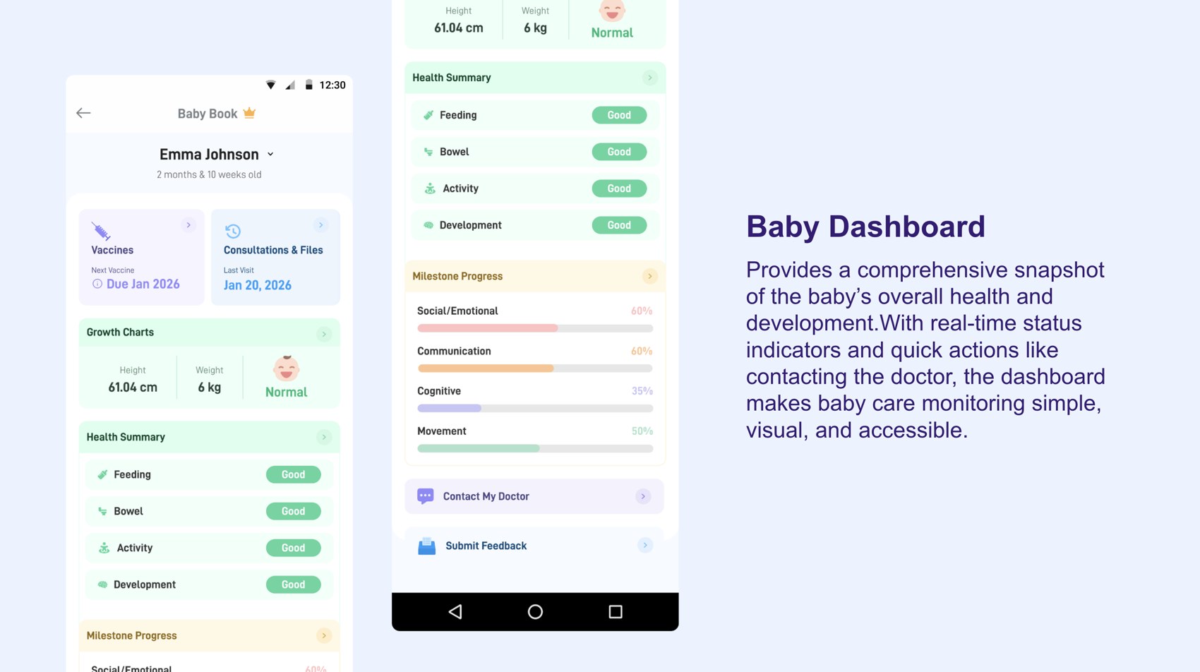 Baby Dashboard