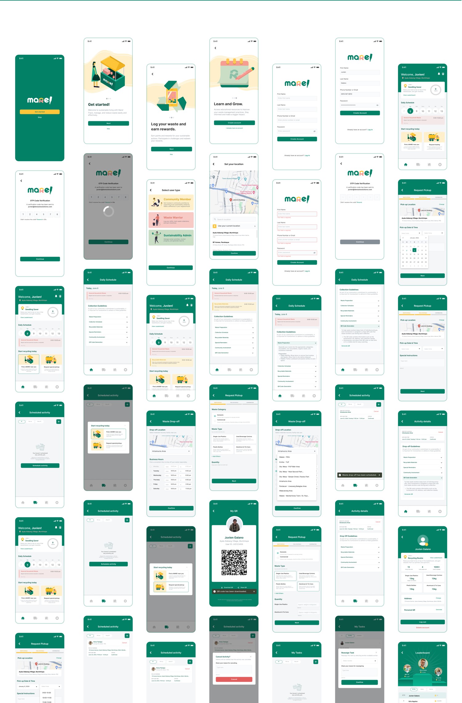 Full Mare! screen flow